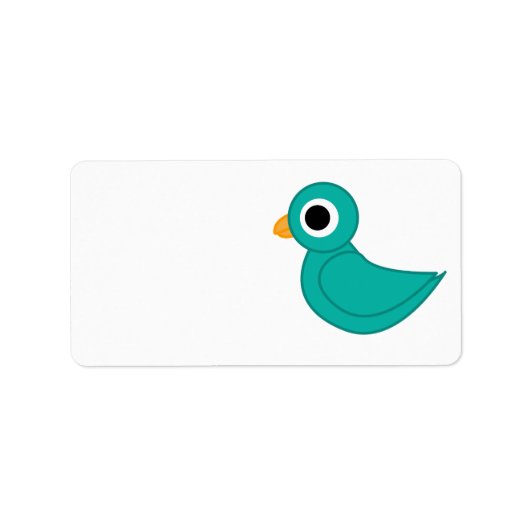 vogeltje etiket (Voorkant)