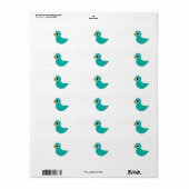 vogeltje etiket (Full Sheet)