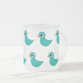 vogeltje matglas koffiemok (Voorkant rechts)