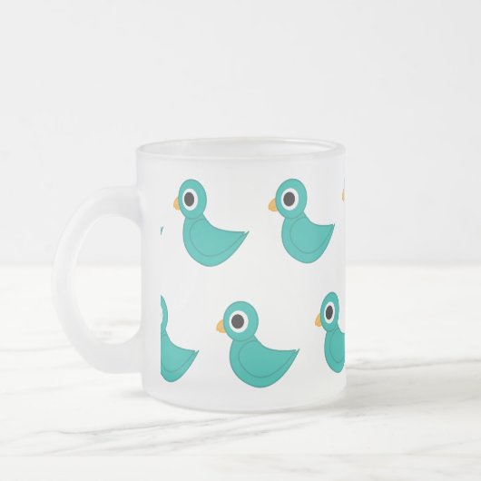 vogeltje matglas koffiemok (Links)