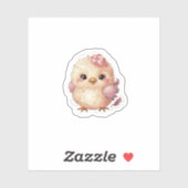 Vogeltje met boog sticker (Vel)