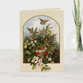  vogeltje met nest kaart (Voorkant)