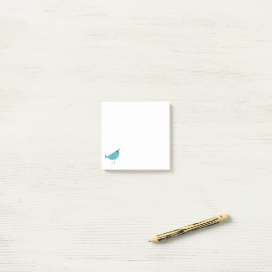 Vogeltje Post-it® Notes (Op bureau)