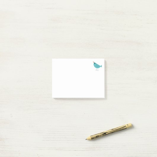 Vogeltje Post-it® Notes (Op bureau)