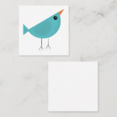 Vogeltje Vierkante Visitekaartje (Voorkant / Achterkant)