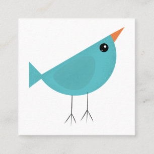 Vogeltje Vierkante Visitekaartje