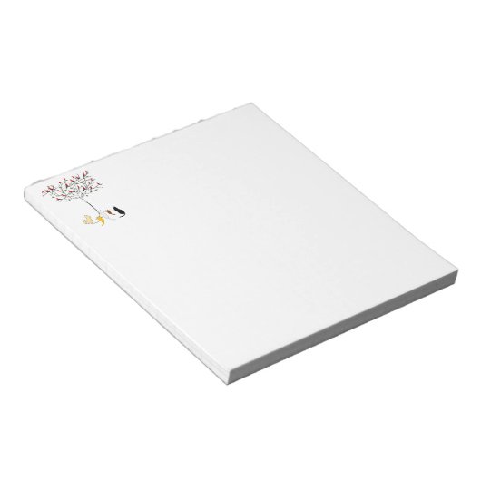 Vogeltjes en katten notitieblok (Schuin)