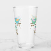  vogeltjes op takken glas (Rechts)