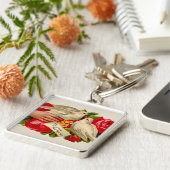 vogeltjes Victoriaans liefdesduiven Sleutelhanger (Zijkant)