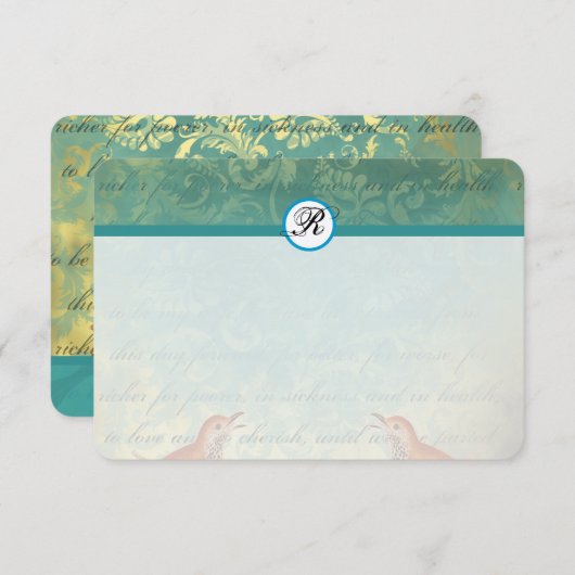  vogeltrek Endive Weddenschap Hartelijk dank Bedankkaart (Voorkant / Achterkant)