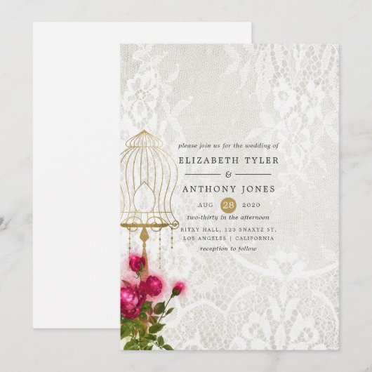 vogeltrek kaart (Voorkant / Achterkant)