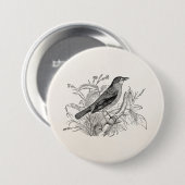 vogeltrekvogels - Speciaal gepersonaliseerde voge Ronde Button 7,6 Cm (Voorkant /achterkant)
