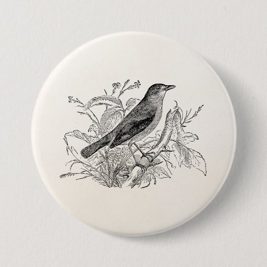 vogeltrekvogels - Speciaal gepersonaliseerde voge Ronde Button 7,6 Cm (Voorkant)