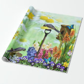 Vogeltuin Cadeaupapier (Uitgerold)