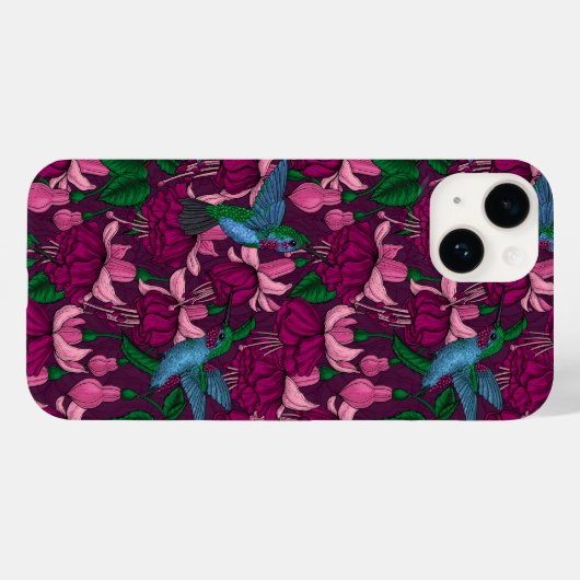 Vogeltuin Case-Mate iPhone Case (Achterkant (horizontaal))