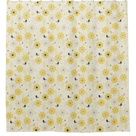 Vogeltuin Douchegordijn (Voorkant)