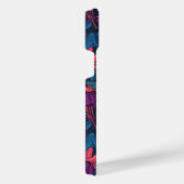 Vogeltuin in het paars en blauw iPhone hoesje (Rechterkant)