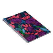 Vogeltuin in het paars en blauw notitieboek (Rechterzijde)