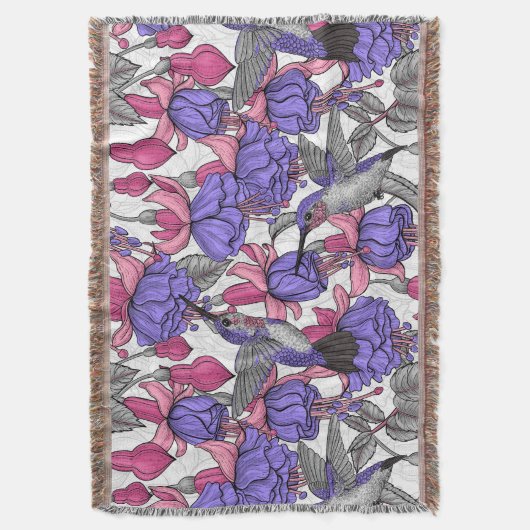 Vogeltuin in melroos en roze deken (Voorkant Verticaal)