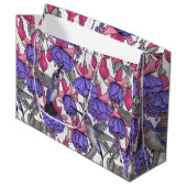 Vogeltuin in melroos en roze groot cadeauzakje (Voorkant Gekanteld)