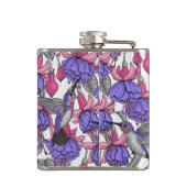 Vogeltuin in melroos en roze heupfles (Achterkant)