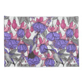 Vogeltuin in melroos en roze kussensloop (Achterkant-Rechts)