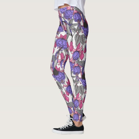 Vogeltuin in melroos en roze leggings (Links)