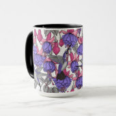 Vogeltuin in melroos en roze mok (Voorkant links)