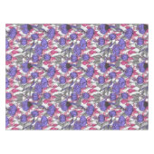 Vogeltuin in melroos en roze tafelkleed (Voorkant (Horizontaal))