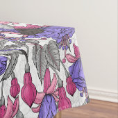 Vogeltuin in melroos en roze tafelkleed (Voorbeeld)