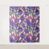 Vogeltuin in melroos en roze wandkleed (Voorkant)