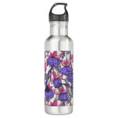 Vogeltuin in melroos en roze waterfles  (Voorkant)