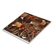 Vogeltuin, kleurrijke abstracte kunst door Paul Kl Tegeltje (Zijkant)