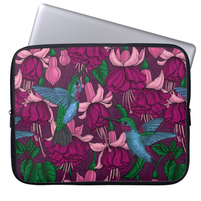 Vogeltuin Laptop Sleeve (Voorkant)