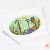 Vogeltuin Ovale Sticker (Envelop)