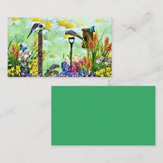 Vogeltuin Visitekaartje (Voorkant / Achterkant)