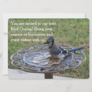 Vogeluitje Natuur Uitnodiging Kaart