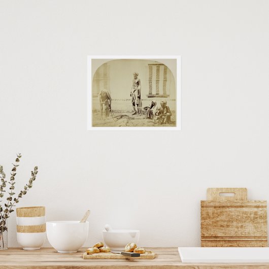 Vogelvangers, hindoe met lage kaste in Delhi, 19e  Poster (Keuken)