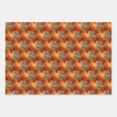 Vogelvariëteit en heremietsje met ringvormige kop inpakpapier vel (Voorkant 3)