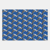 Vogelvariëteit en heremietsje met ringvormige kop inpakpapier vel (Voorkant 2)