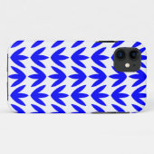 Vogelveeg - blauw en wit Case-Mate iPhone case (Achterkant (horizontaal))