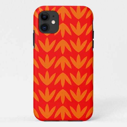 Vogelveeg - Oranje en rood.pdf Case-Mate iPhone Case (Achterkant)