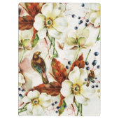 Vogelveer bloesems tuin klembord (Achterkant)