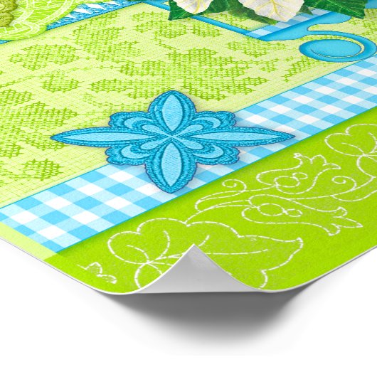 Vogelventilator en gem December Poster (Hoek)