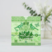 Vogelventilator en Gem May Birdcage Kaart (Staand voorkant)