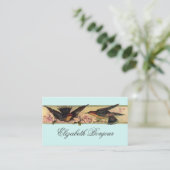 Vogelvergadering ~ Visitekaartjes Spring Flowers (Staand voorkant)