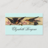 Vogelvergadering ~ Visitekaartjes Spring Flowers (Voorkant)