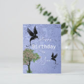 Vogelverjaardag Kaart (Staand voorkant)