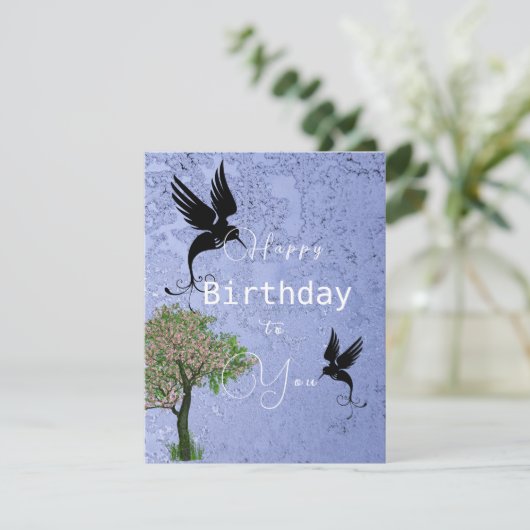 Vogelverjaardag Kaart (Staand voorkant)