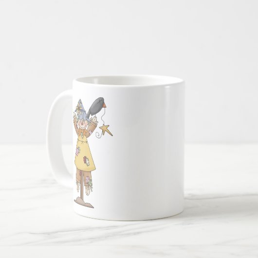 Vogelverschrikker 2 Herfstkraai Koffiemok (Voorkant links)